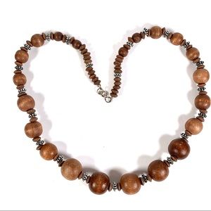 (3/$9) wood beaded necklace